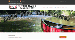 Desktop Screenshot of birchbarkcanoelivery.com